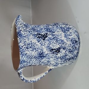 Vintage Deartis Spongeware Made in Portugal Pitcher